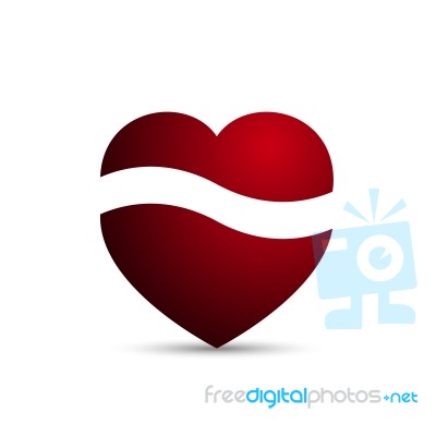  Open Love Heart Illustration Stock Image