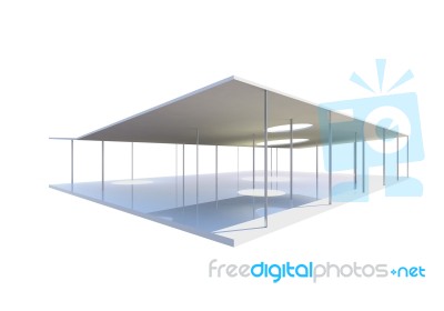 Open Space, Conceptual Modern Building Stock Image