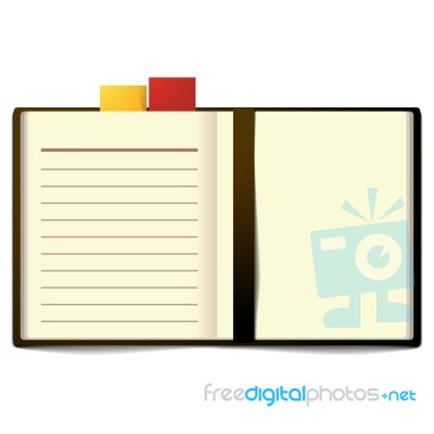 Opening Note Book Stock Image