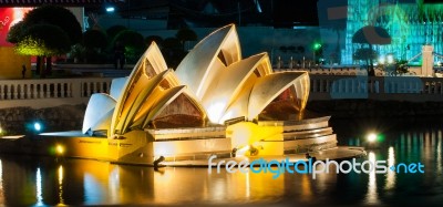 Opera House Mini Siam Stock Photo