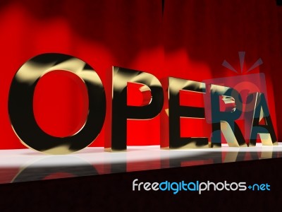 Opera Word Stock Image