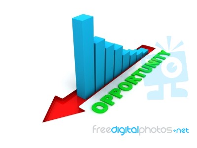 Opportunity Business Graph Stock Image