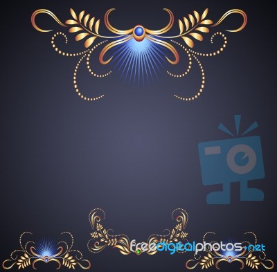 Opulent Background Blue Stock Image