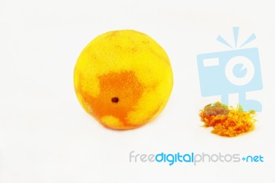 Orange And Orange Zest Stock Photo