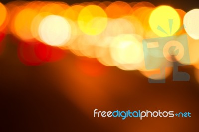 Orange Bokeh Abstract Background Stock Photo