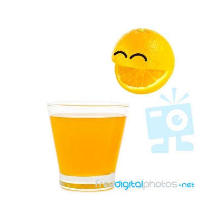 Orange Boy Smile Stock Photo