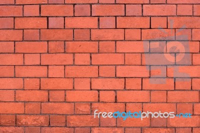 Orange Brick Wall Stock Photo