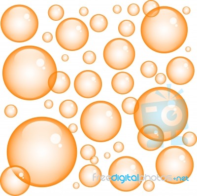 Orange Bubbles Stock Image