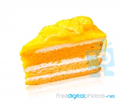 Orange Cake Stock Photo