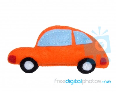 Orange Car Stock Photo