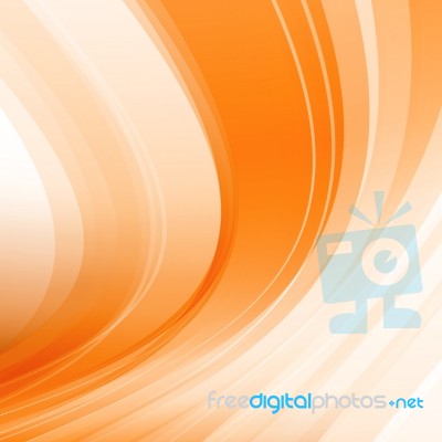 Orange Curved Background Stock Image