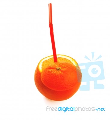 Orange Drink Stock Photo