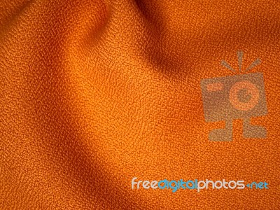 Orange Fabric Sample Stock Photo