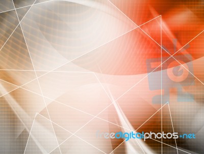 Orange Futuristic Background Stock Image