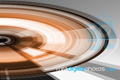 Orange Futuristic Background Stock Image