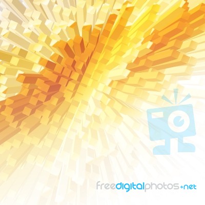 Orange Futuristic Technology Background Stock Image