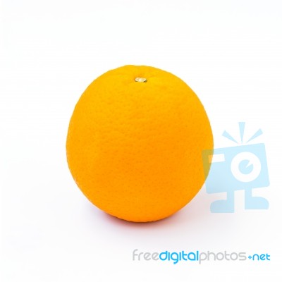 Orange Isolated On White Background Stock Photo