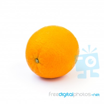 Orange Isolated On White Background Stock Photo