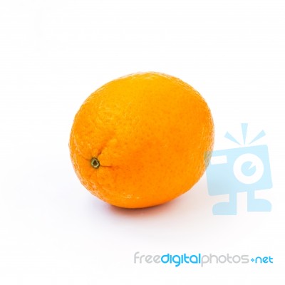 Orange Isolated On White Background Stock Photo