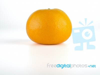 Orange, Isolated On White Background Stock Photo