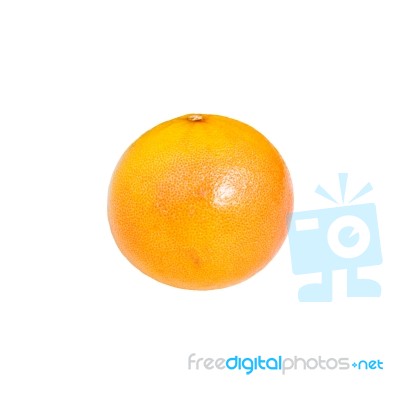 Orange Isolated On White Background With Clipping Path Stock Photo