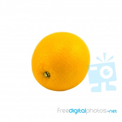 Orange Isolated On White Background With Clipping Path Stock Photo