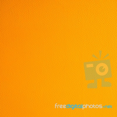 Orange Leather Texture Stock Photo