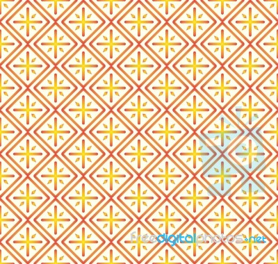 Orange Plus Sign And Rectangle Seamless Pattern On Pastel Backgr… Stock Image