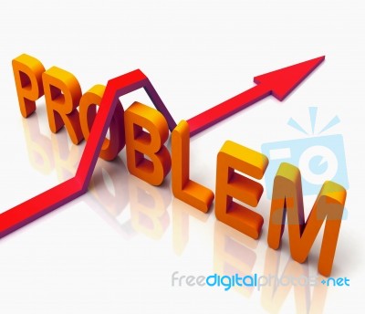 Orange Problem Word Means Question To Answer Stock Image