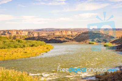 Orange River Namibia And South Africa Border Stock Photo