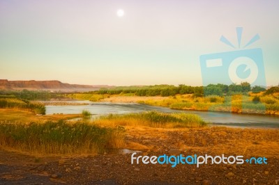 Orange River Namibia And South Africa Border Stock Photo