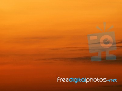 Orange Sky Stock Photo