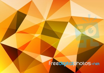 Orange Triangle Abstract Background Stock Image