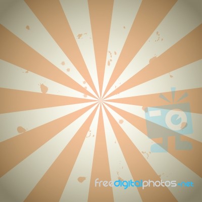 Orange Vintage Grunge Ray Background Stock Image