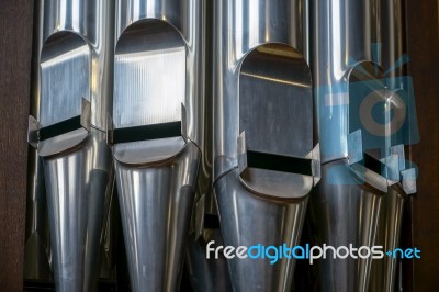 Organ In St Stephans Cathedral In Vienna Stock Photo