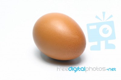 Organic Eggs. Organic Food In Thailand.white Background Stock Photo