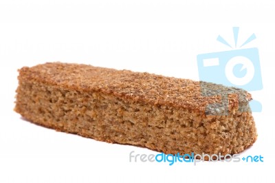 Organic Homemade Bread Isolated On White Background Stock Photo