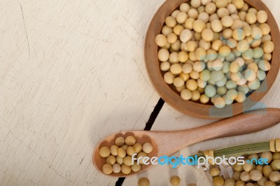 Organic Soya Beans Stock Photo