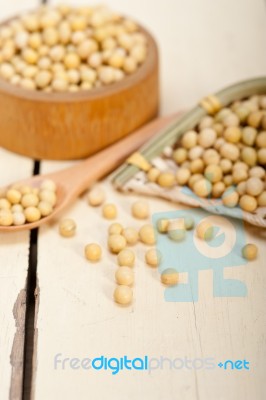 Organic Soya Beans Stock Photo