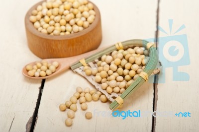 Organic Soya Beans Stock Photo