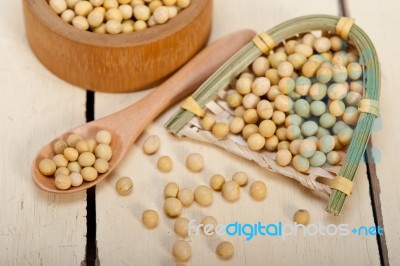 Organic Soya Beans Stock Photo