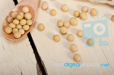 Organic Soya Beans Stock Photo