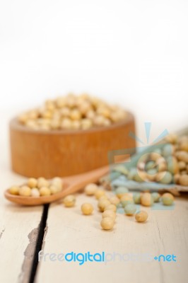 Organic Soya Beans Stock Photo