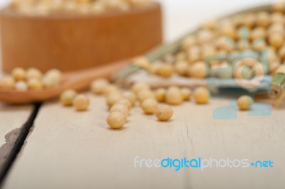 Organic Soya Beans Stock Photo