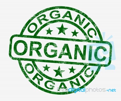 Organic Stamp Stock Image