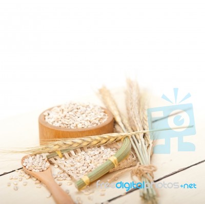 Organic Wheat Grains Stock Photo