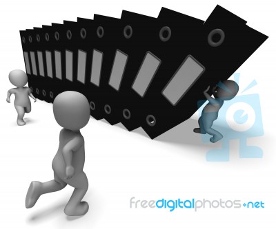 Organizing Files Showing Organized Archives Stock Image