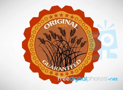 Original Percent Label Stock Image