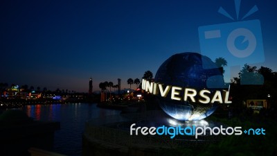 Orlando,usa - October 2, 2014 : The Famous Universal Globe At Un… Stock Photo