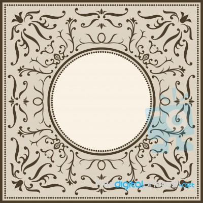 Ornament Frame Stock Image